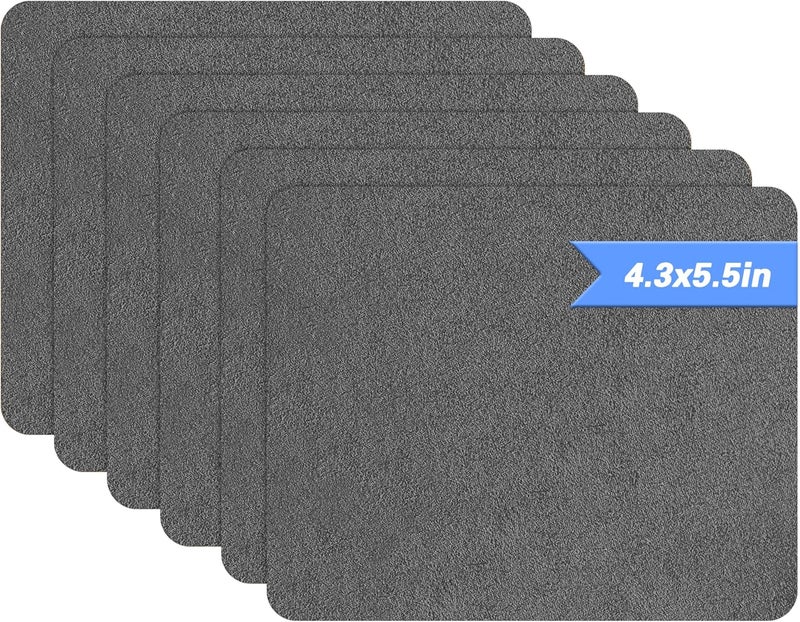 Azobur Sofa Fabric Repair Patch, 6 Piece Microfiber Patches, Self Adhesive Fabric Sofa Patch Repair Fabric, Luxurious Look, Quick Fix Sofa.(Gray) - Image 1